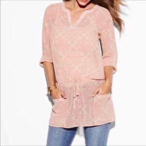 Cabi Poolside Tunic Top With Pockets Size Small
